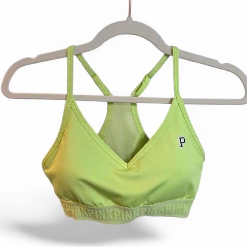 Victoria Secret PINK Bright Green Sports Bra